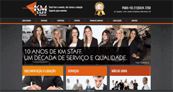 Desktop Screenshot of kmstaff.com.br