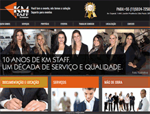 Tablet Screenshot of kmstaff.com.br